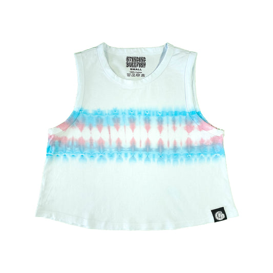 Trans Flag Tie Dye Vest