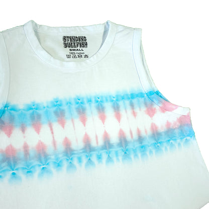 Trans Flag Tie Dye Vest