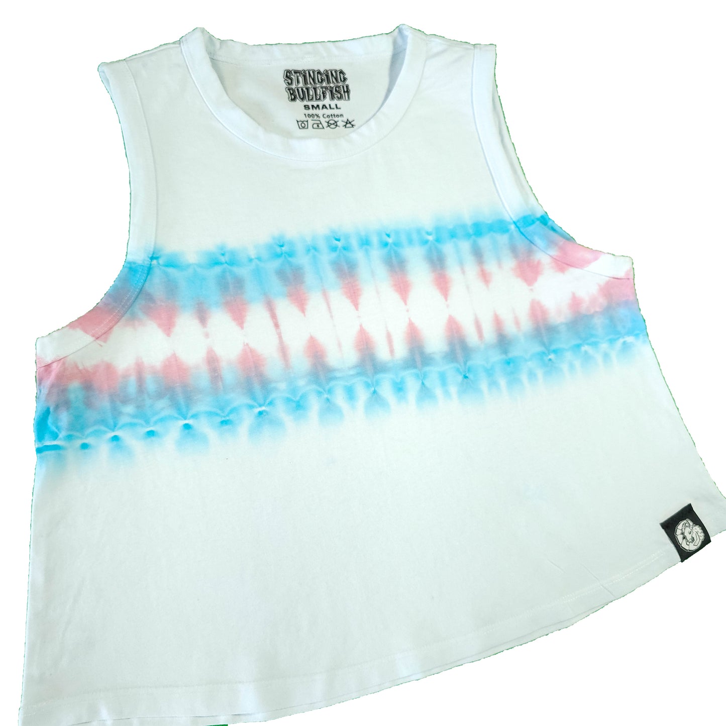 Trans Flag Tie Dye Vest