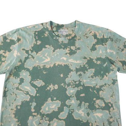 Green Camo Bleach Dye T Shirt