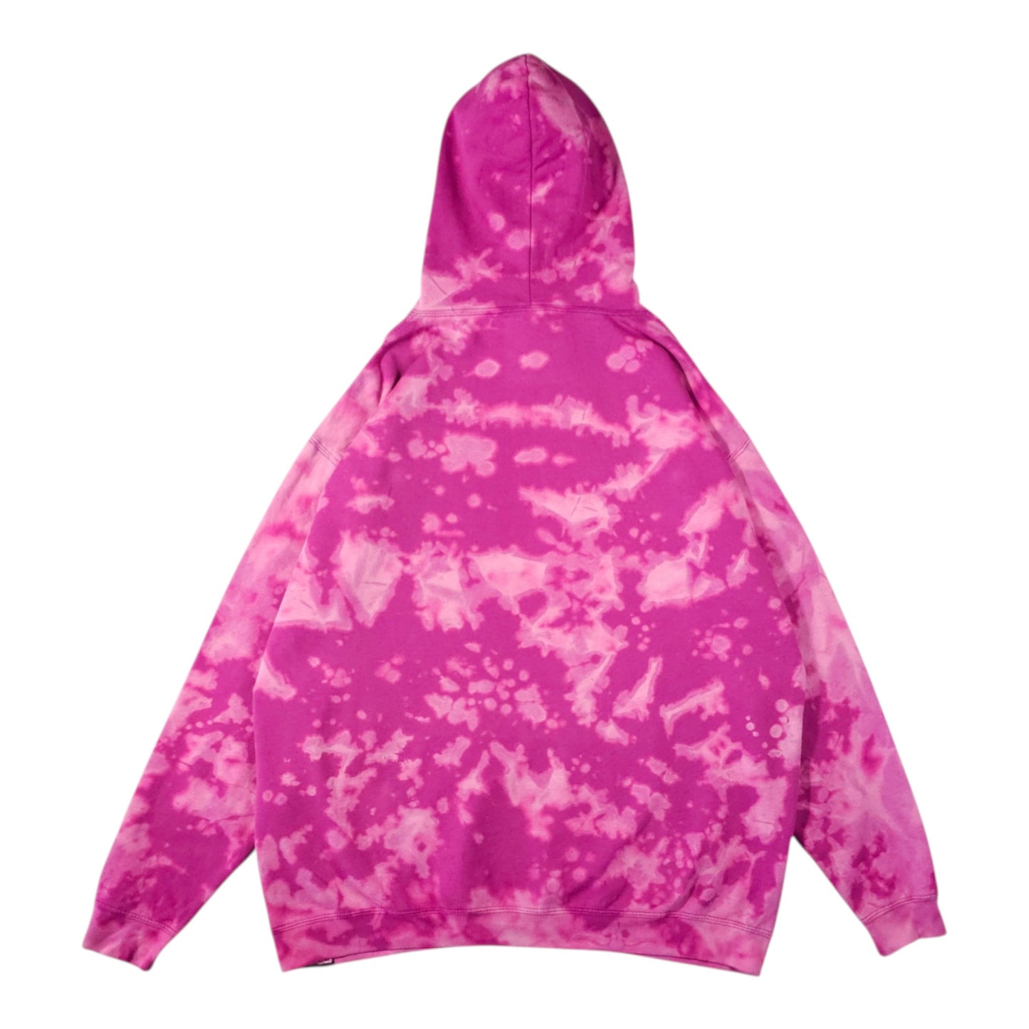 Fuschia Bleach Dyed Hoodie