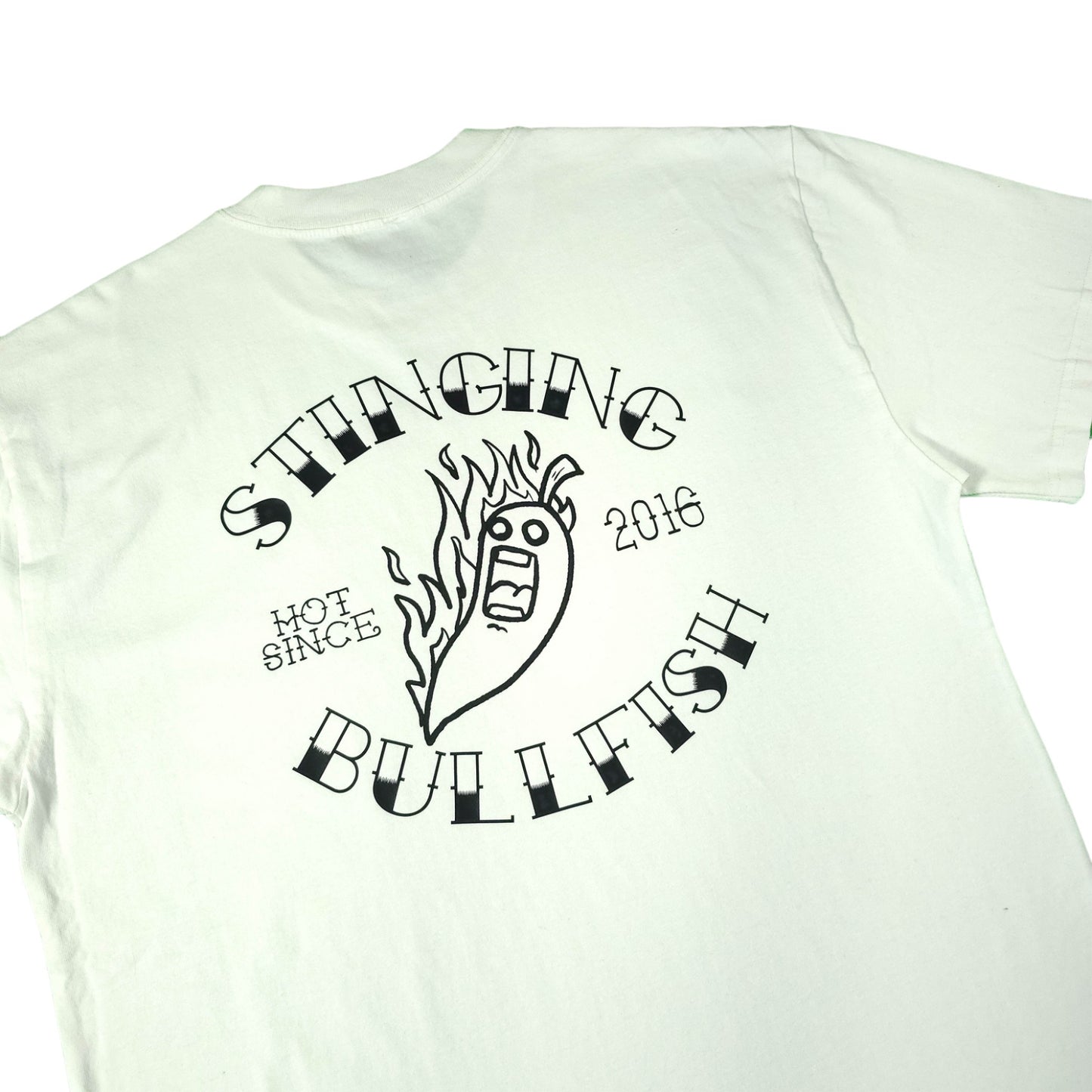 White Flamin' Chili Graphic T Shirt