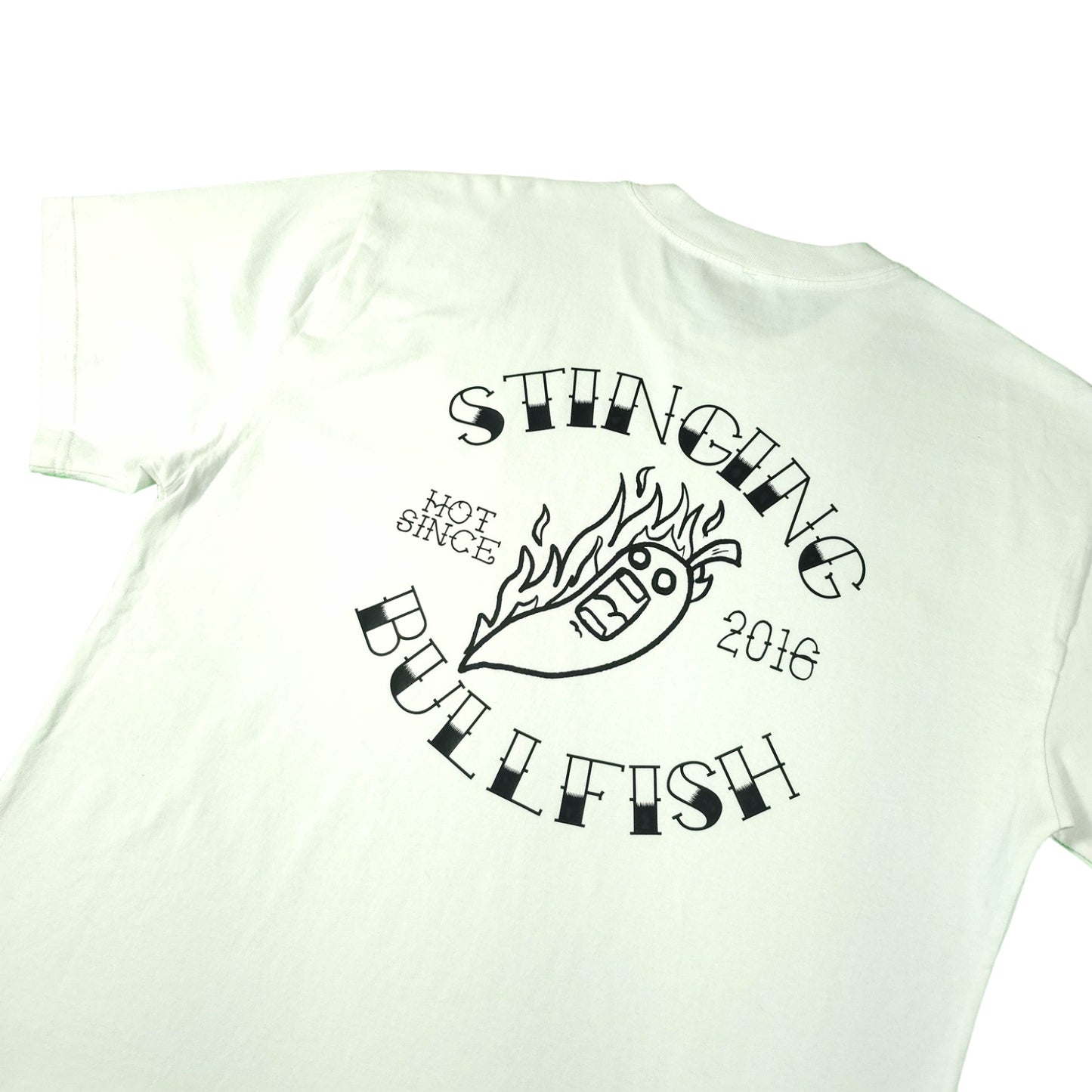 White Flamin' Chili Graphic T Shirt