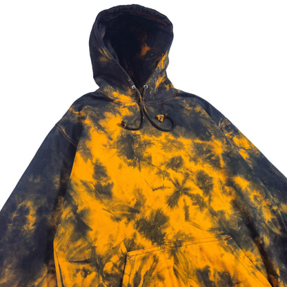 Orange and Black Tie Dye Hoodie