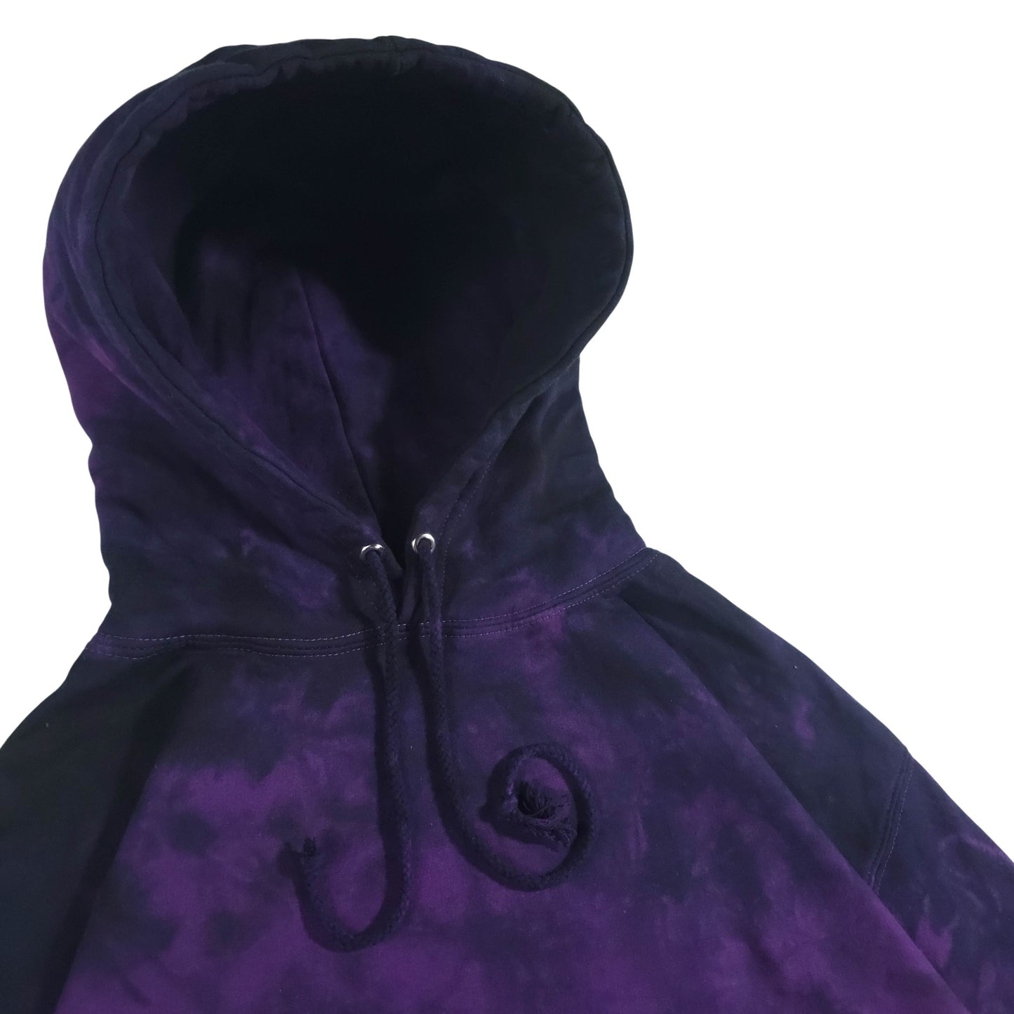 Deep Purple and Black Tie Dye Hoodie