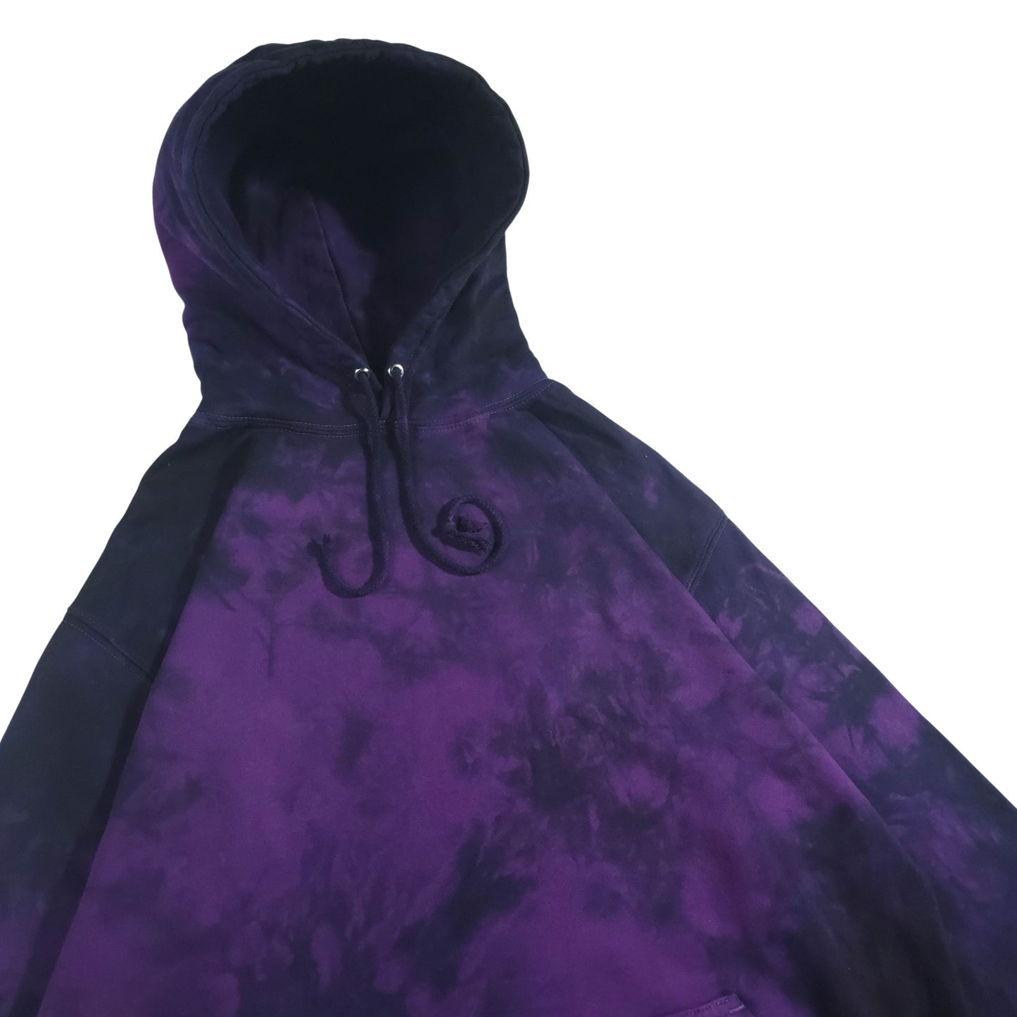 Deep Purple and Black Tie Dye Hoodie