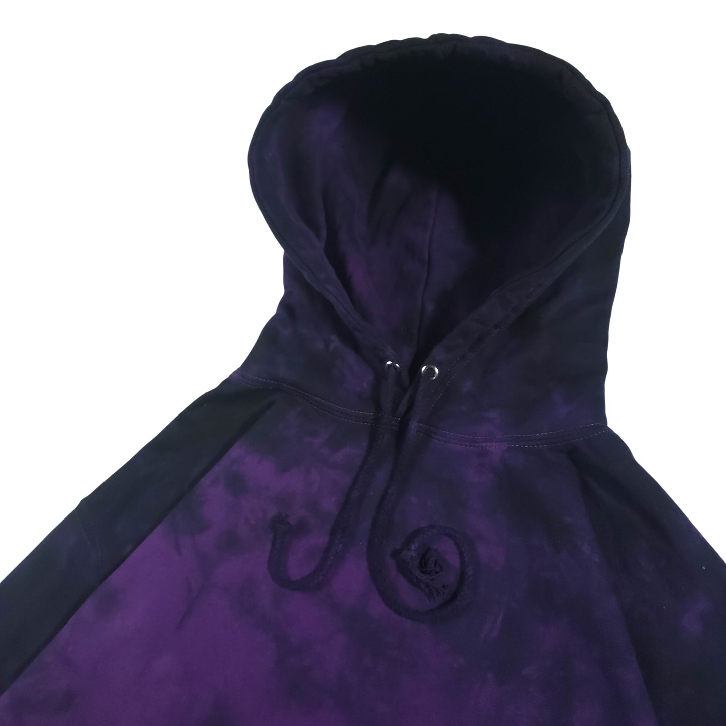 Deep Purple and Black Tie Dye Hoodie