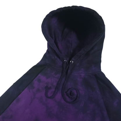 Deep Purple and Black Tie Dye Hoodie