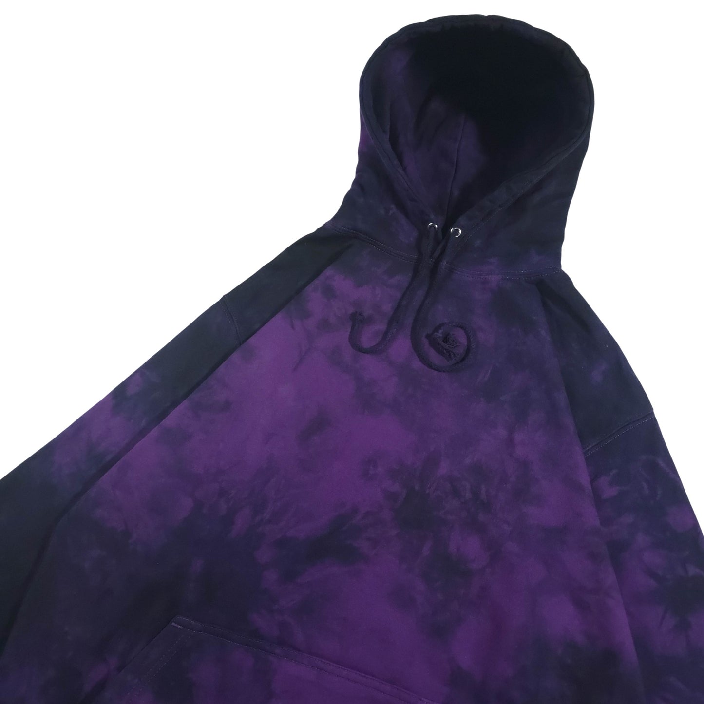 Deep Purple and Black Tie Dye Hoodie