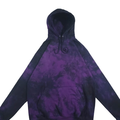 Deep Purple and Black Tie Dye Hoodie