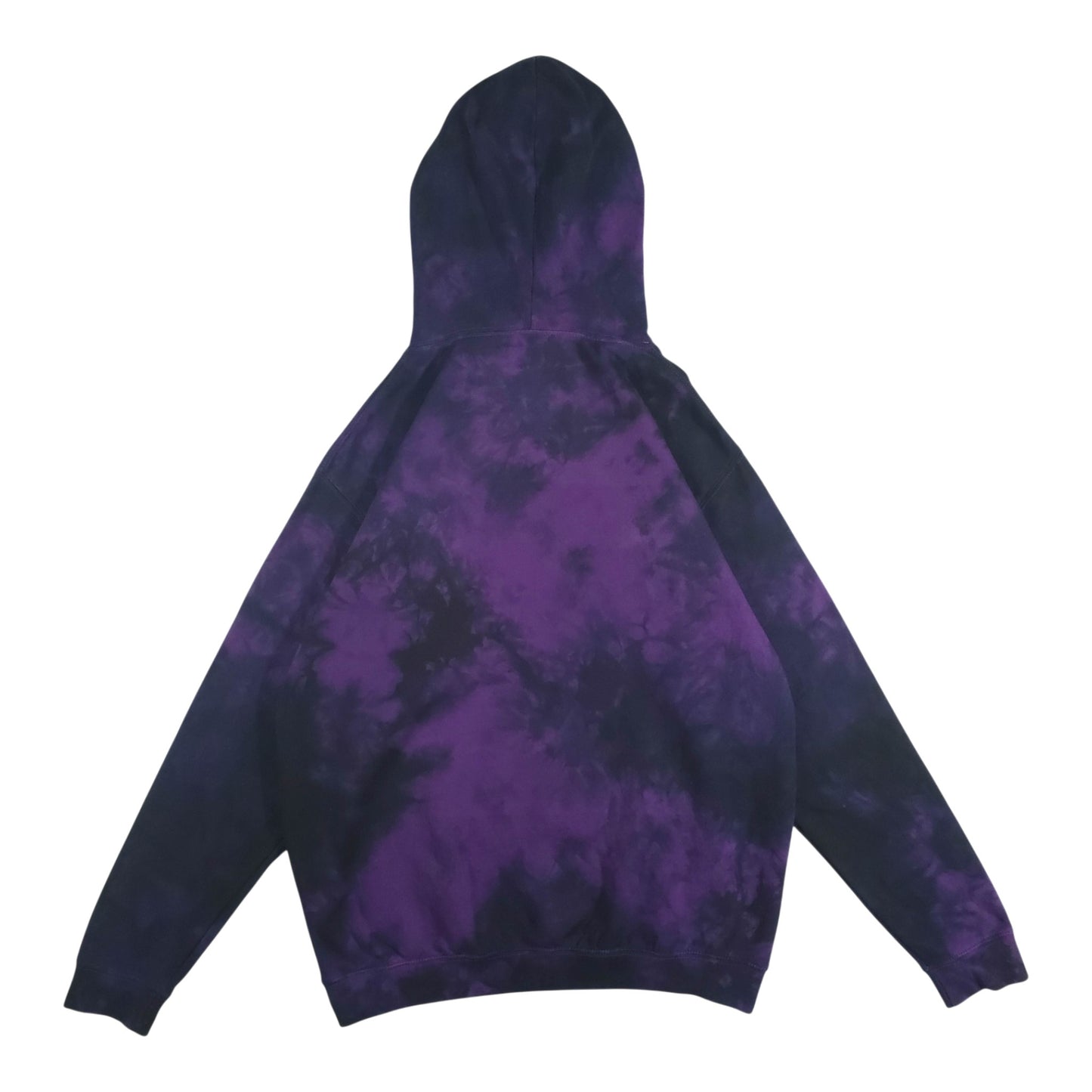 Deep Purple and Black Tie Dye Hoodie
