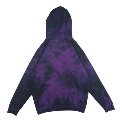 Deep Purple and Black Tie Dye Hoodie