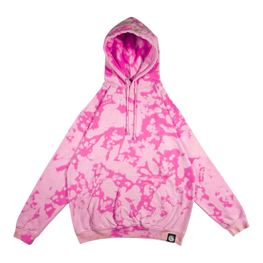 Charity Pink Camo Bleach Dyed Hoodie