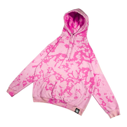 Charity Pink Camo Bleach Dyed Hoodie
