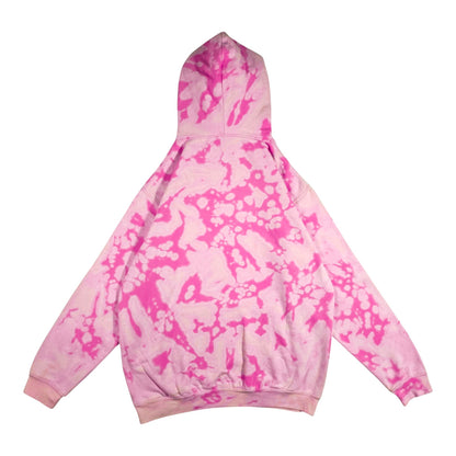 Charity Pink Camo Bleach Dyed Hoodie