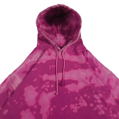 Fuschia Bleach Dyed Hoodie