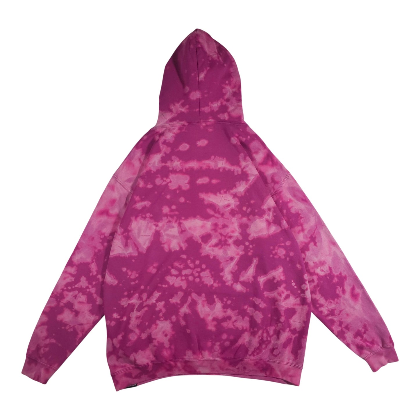 Fuschia Bleach Dyed Hoodie