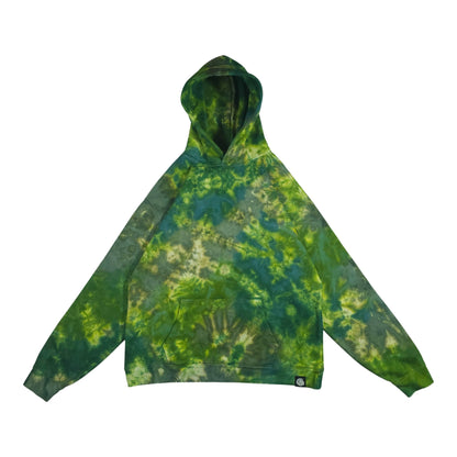 Green Camo Relaxed Tie Dye Hoodie