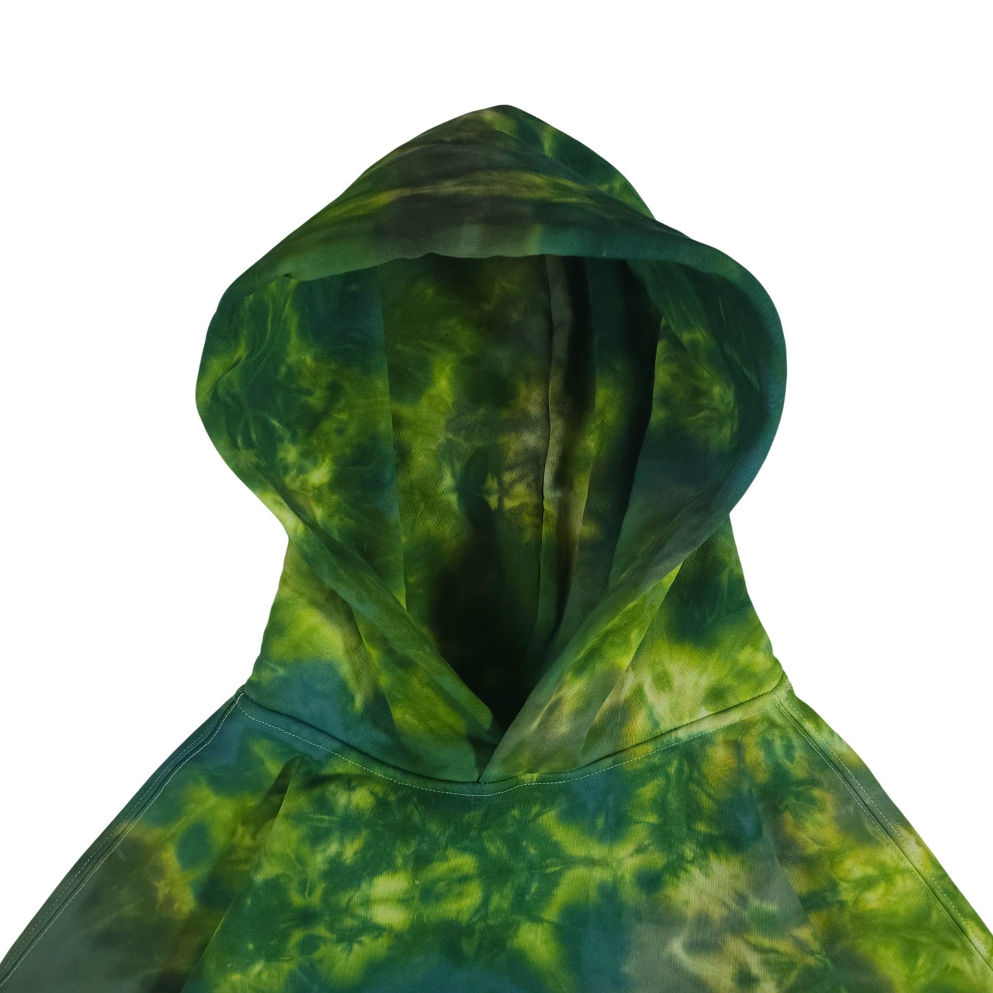 Green Camo Relaxed Tie Dye Hoodie