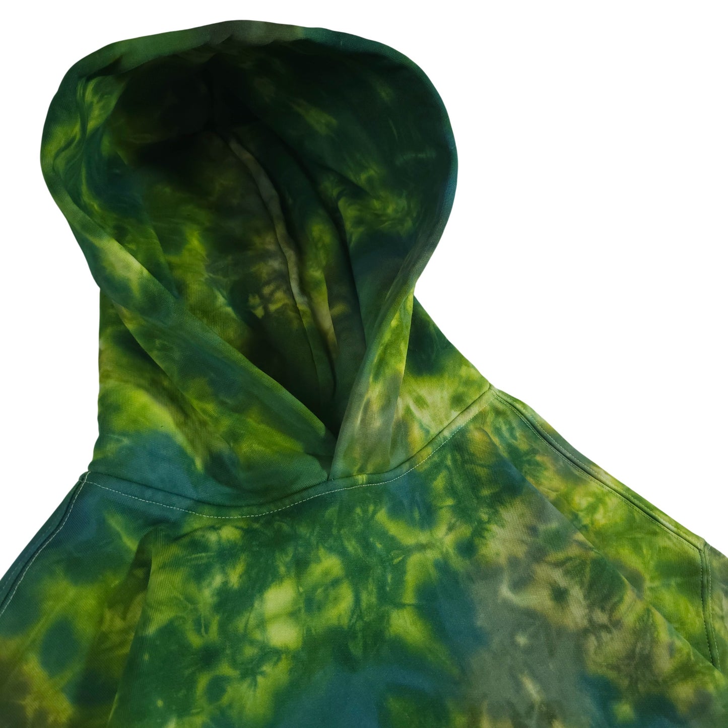 Green Camo Relaxed Tie Dye Hoodie