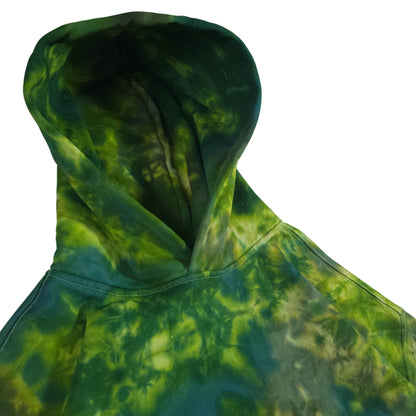 Green Camo Relaxed Tie Dye Hoodie