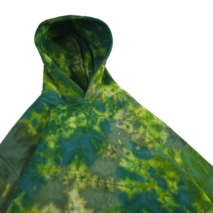 Green Camo Relaxed Tie Dye Hoodie