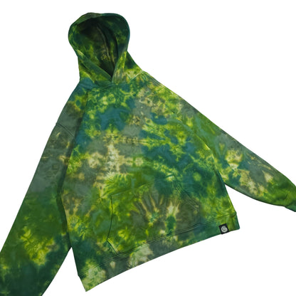Green Camo Relaxed Tie Dye Hoodie
