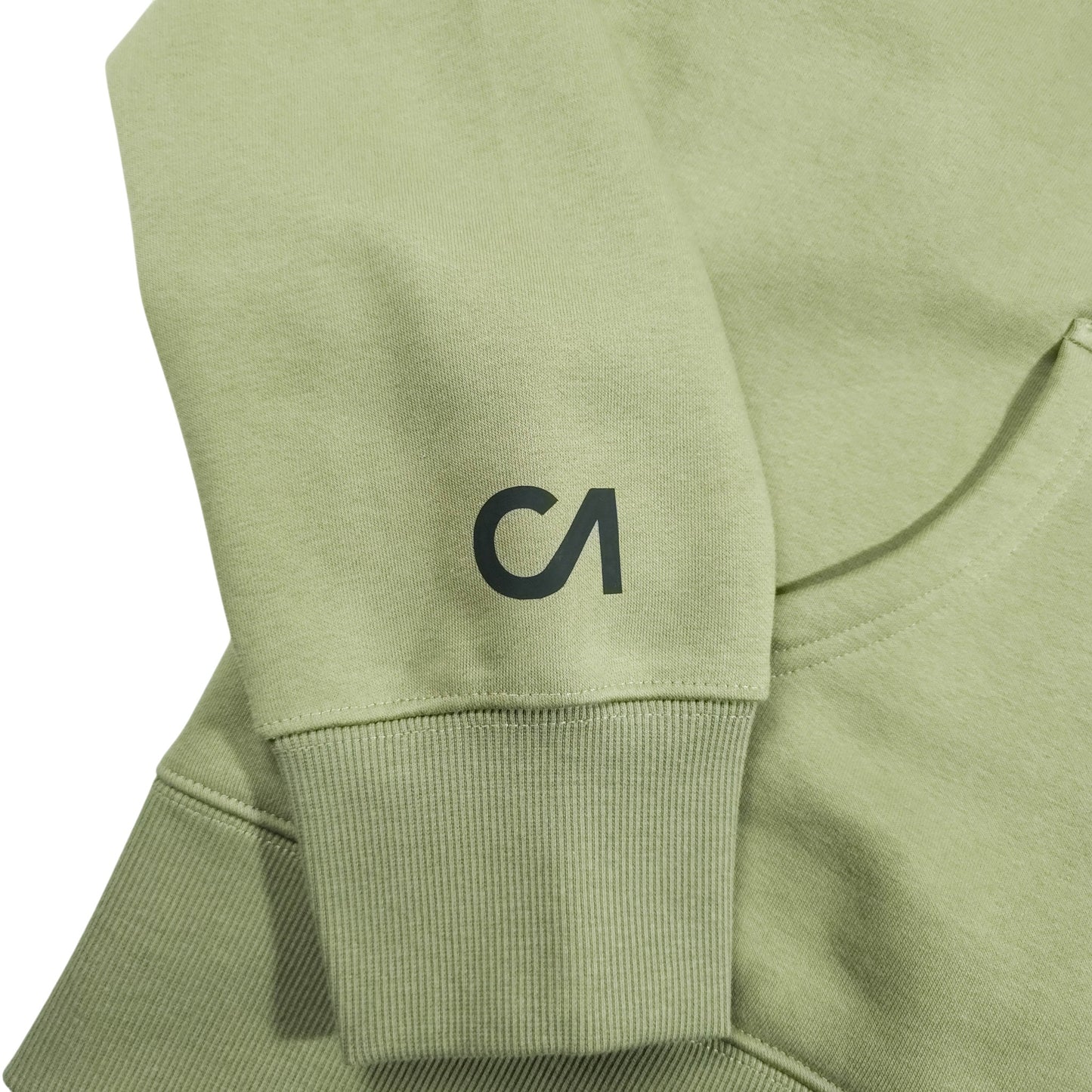 Eucalyptus Green Carp Angle Heavy Hoodie