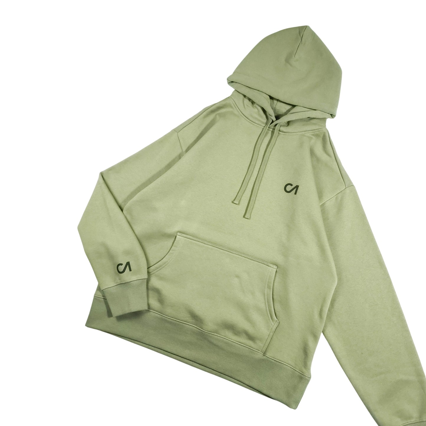 Eucalyptus Green Carp Angle Heavy Hoodie