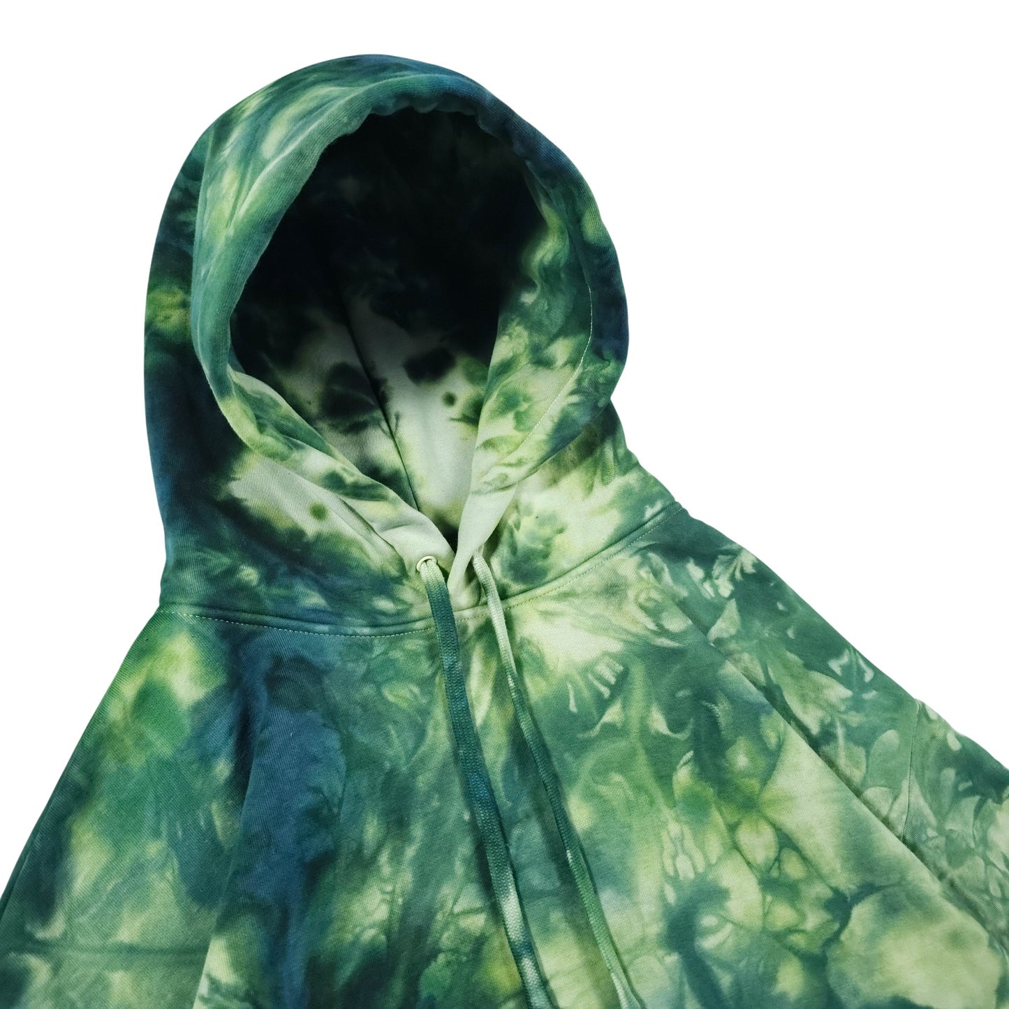 Forest Green Ombré Smoke Tie Dye Hoodie
