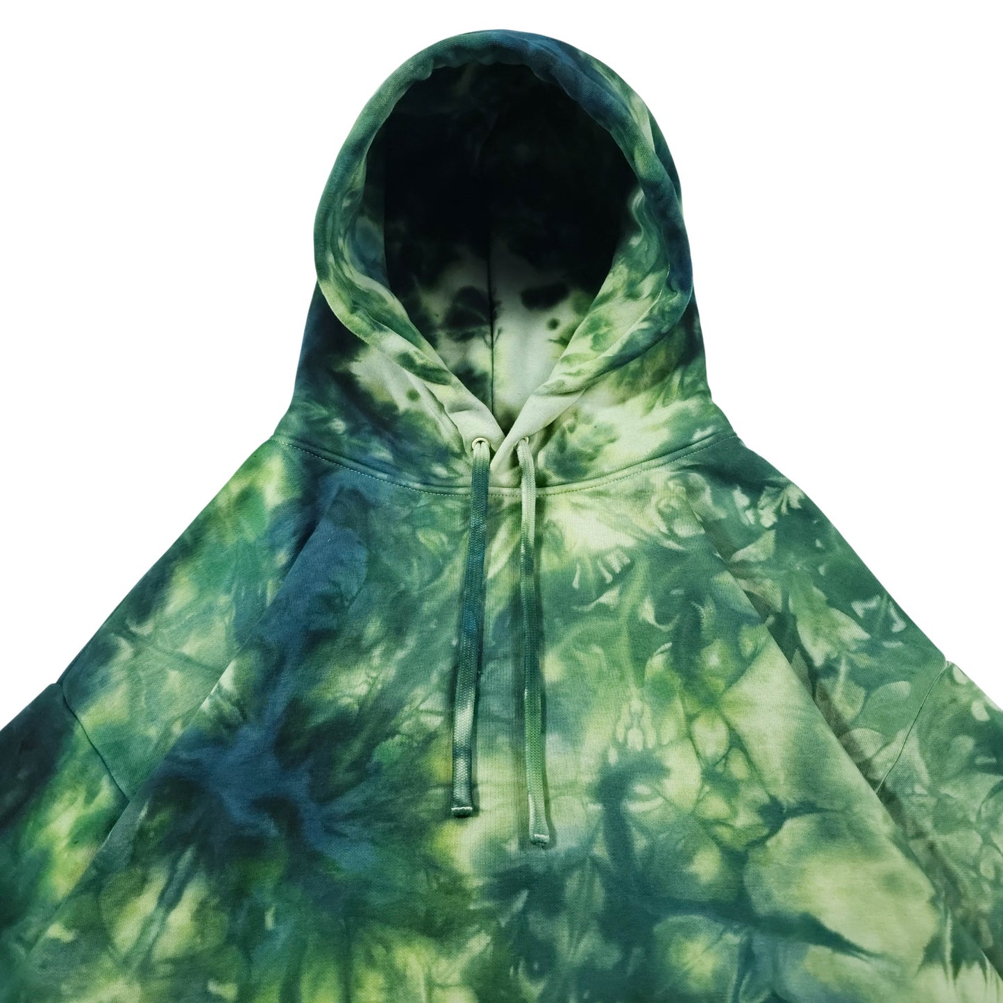 Forest Green Ombré Smoke Tie Dye Hoodie