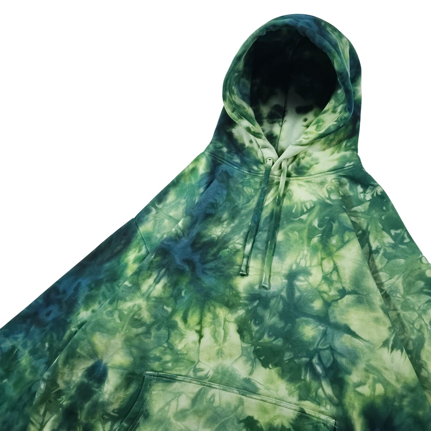 Forest Green Ombré Smoke Tie Dye Hoodie