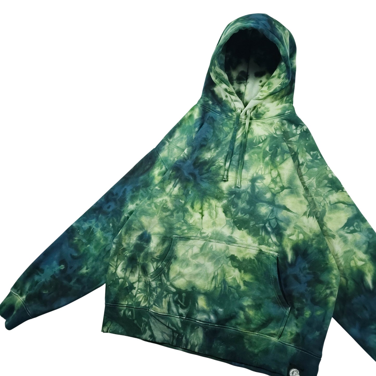 Forest Green Ombré Smoke Tie Dye Hoodie