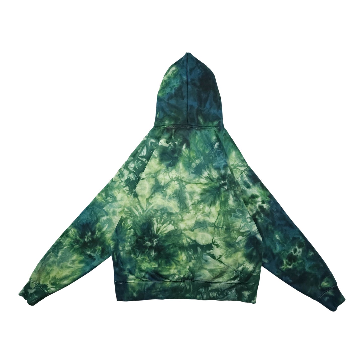 Forest Green Ombré Smoke Tie Dye Hoodie