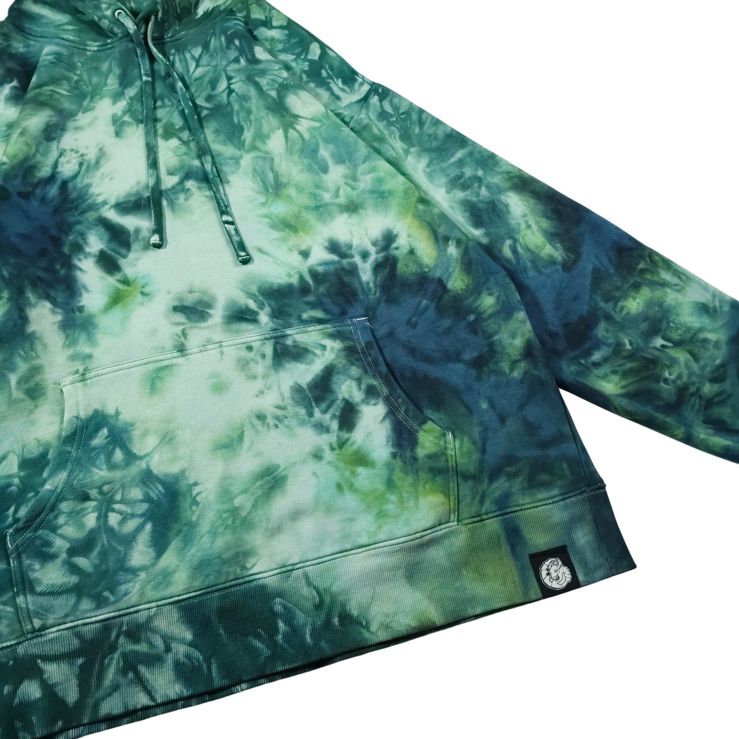 Wasabi Green Tie Dye Hoodie