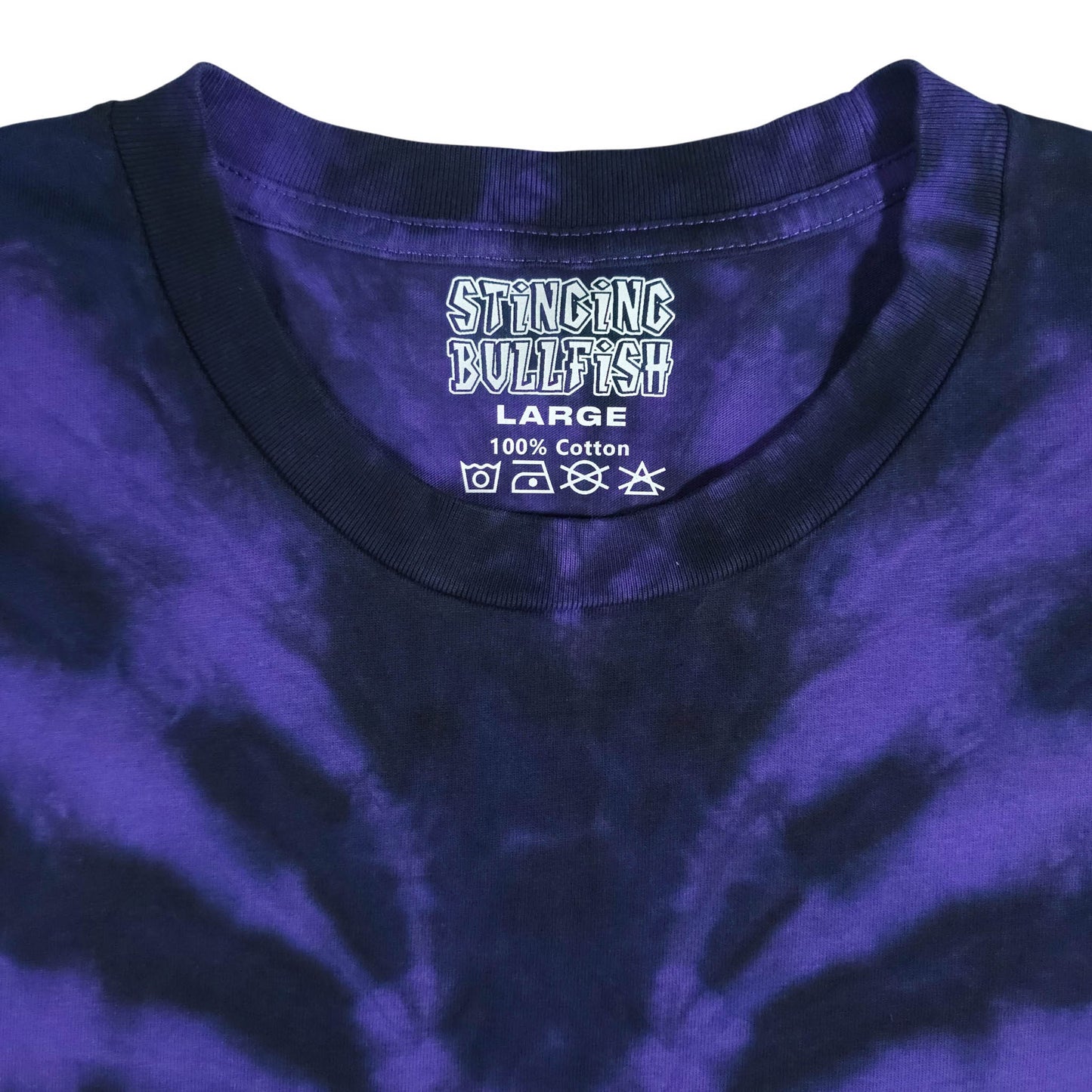Purple Spider Tie Dye Spiral T Shirt
