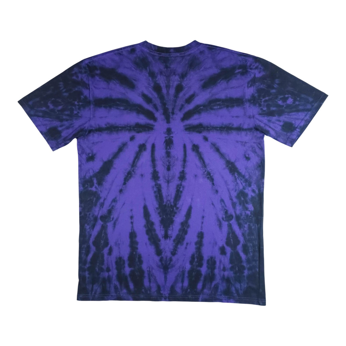 Purple Spider Tie Dye Spiral T Shirt