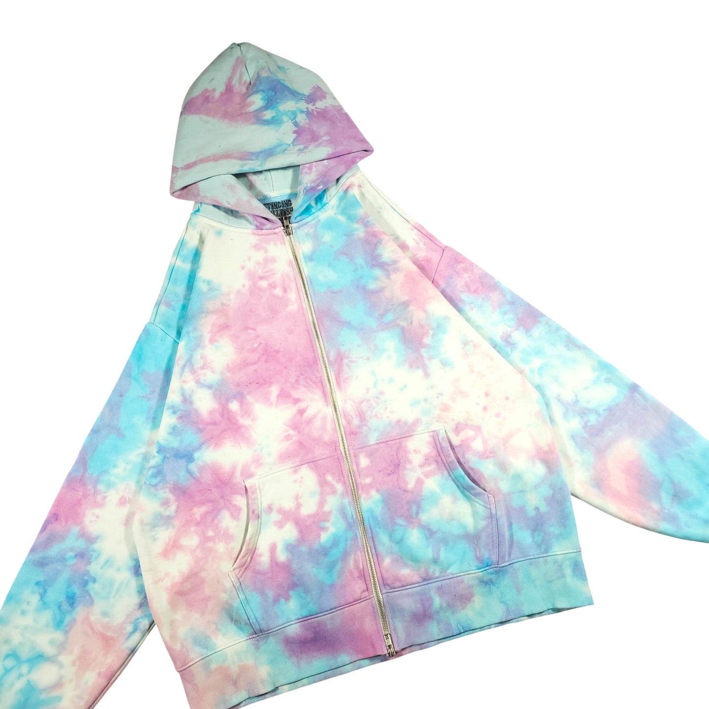Bubblegum Tie Dye Zip Up Heavy Hoodie