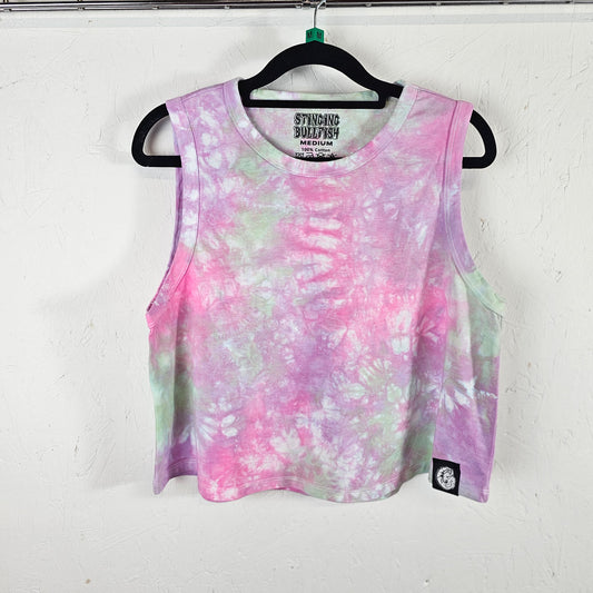Pastel Tie Dye Crop Vest