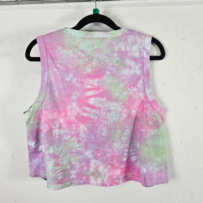 Pastel Tie Dye Crop Vest