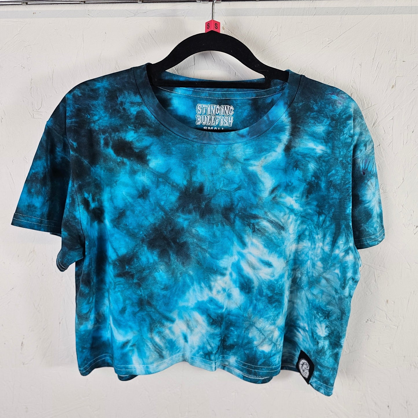 Electric Blue Tie Dye Crop Top