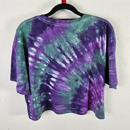 Kiwi Stripe Tie Dye Crop Top