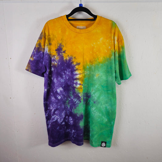 Tri-Colour Tie Dye T Shirt