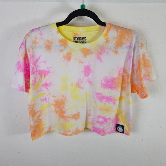 Pastel Sunset Tie Dye Crop Top