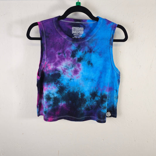 Blurple Tie Dye Crop Vest