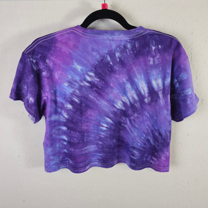Purple Agate Tie Dye Crop Top