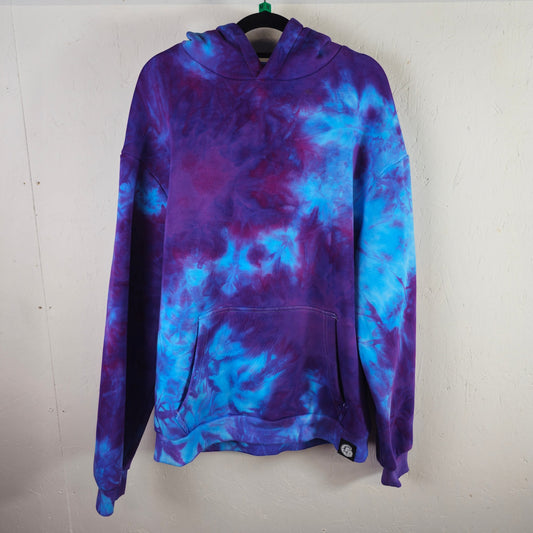 Blurple Heavy Oversize Tie Dye Hoodie