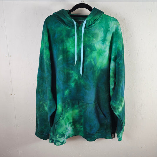 Better Blue Green Heavy Oversize Tie Dye Hoodie