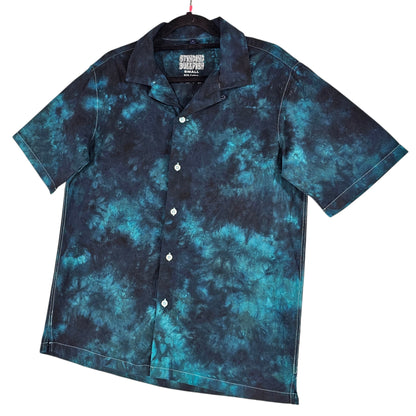 Black Teal Tie Dye Shirt