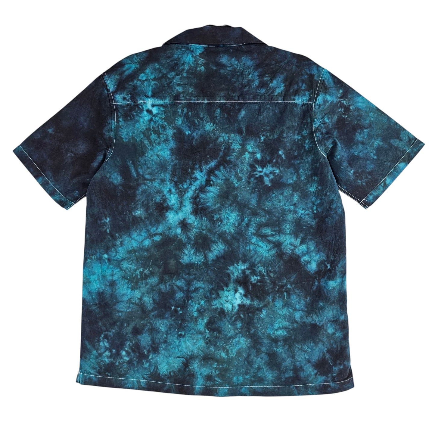 Black Teal Tie Dye Shirt